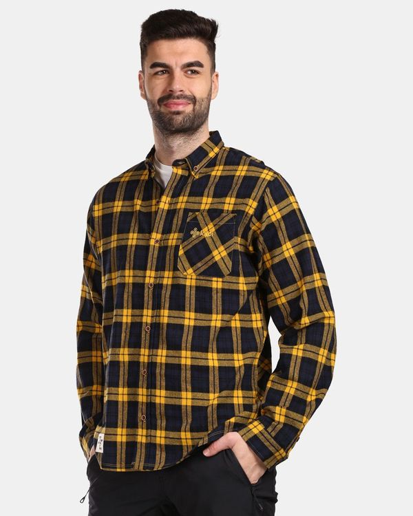 Kilpi Men's sports flannel shirt Kilpi FLANNY-M Yellow