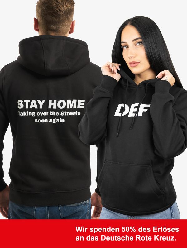 DEF Men's Stay Home Hoody - Black