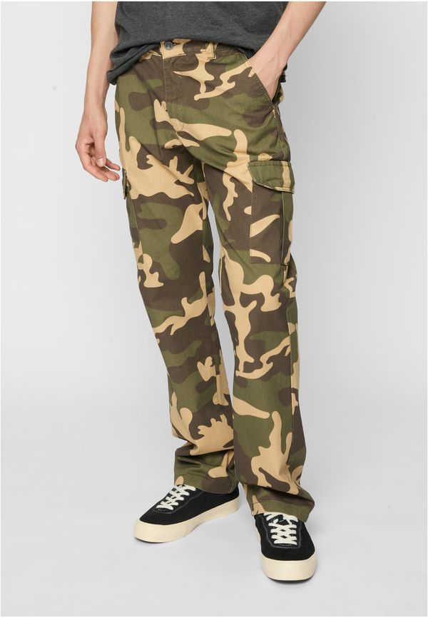 Urban Classics Men's Straight Leg Camo Cargo Forest/Camouflage Pants