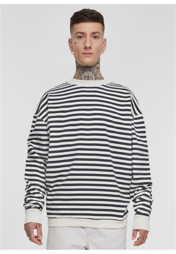 UC Men Men's Striped Crewneck Sweatshirt White - Sand/Black