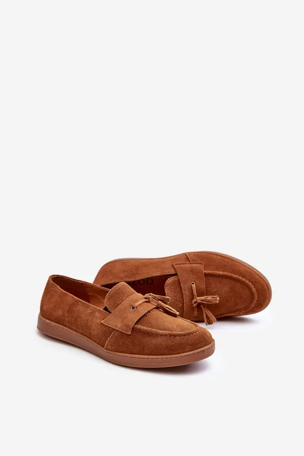Zazoo Men's Suede Loafers Shoes Zazoo