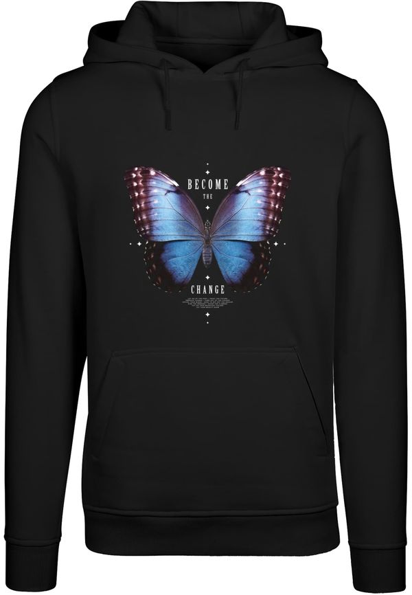 Mister Tee Men's sweatshirt Become The Change Butterfly Hoody black