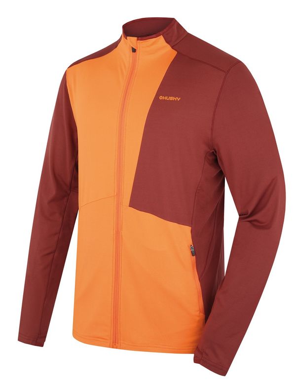 HUSKY Men's sweatshirt HUSKY Tarp zip M deep brick/orange