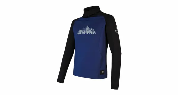 Sensor Men's Sweatshirt Sensor Coolmax Thermo Mountains Deep Blue