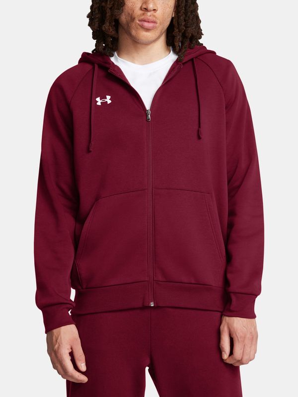 Under Armour Men's sweatshirt Under Armour UA Rival Fleece FZ Hoodie-RED - Men's