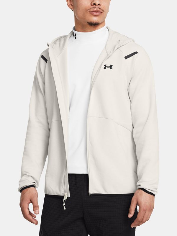 Under Armour Men's sweatshirt Under Armour UA Unstoppable Flc FZ HD EU-WHT - Men's