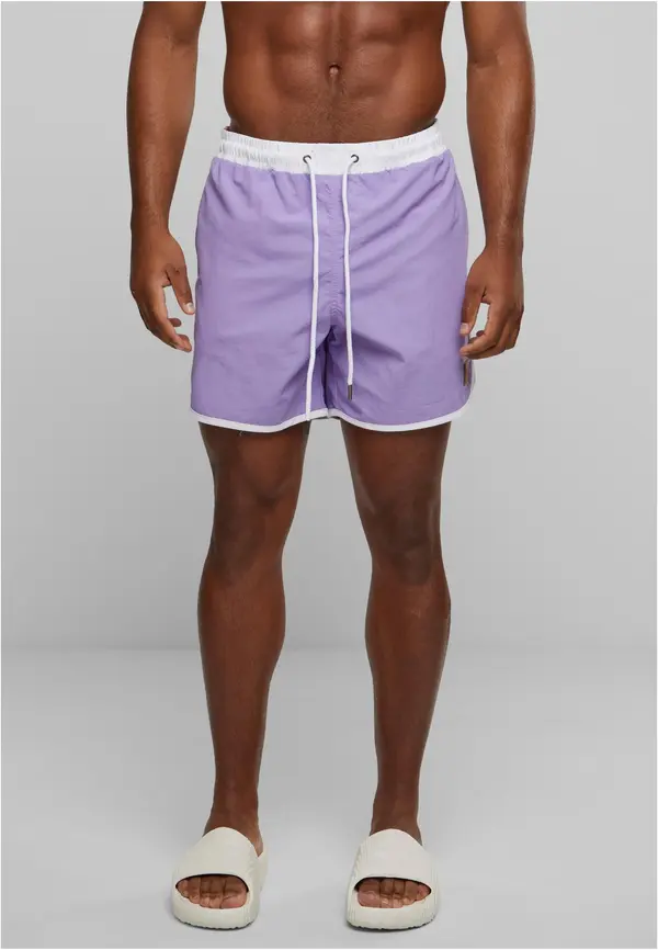 Urban Classics Men's swimwear UC- lavender/white