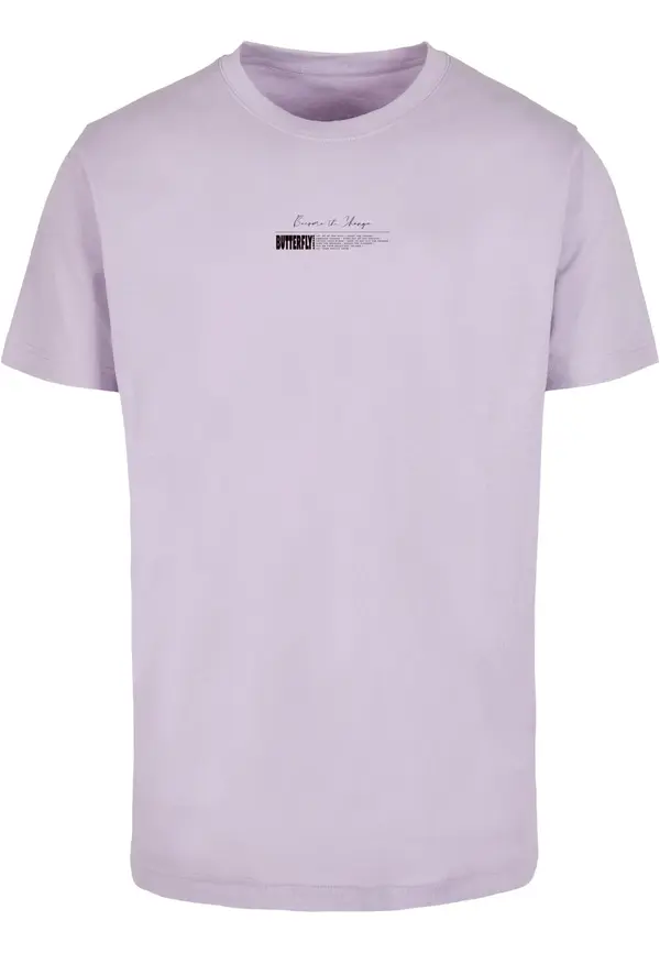 Mister Tee Men's T-shirt Become the Change Butterfly 2.0 lilac