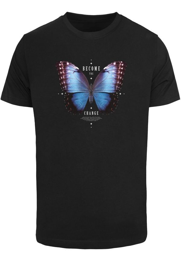 Mister Tee Men's T-shirt Become the Change Butterfly black