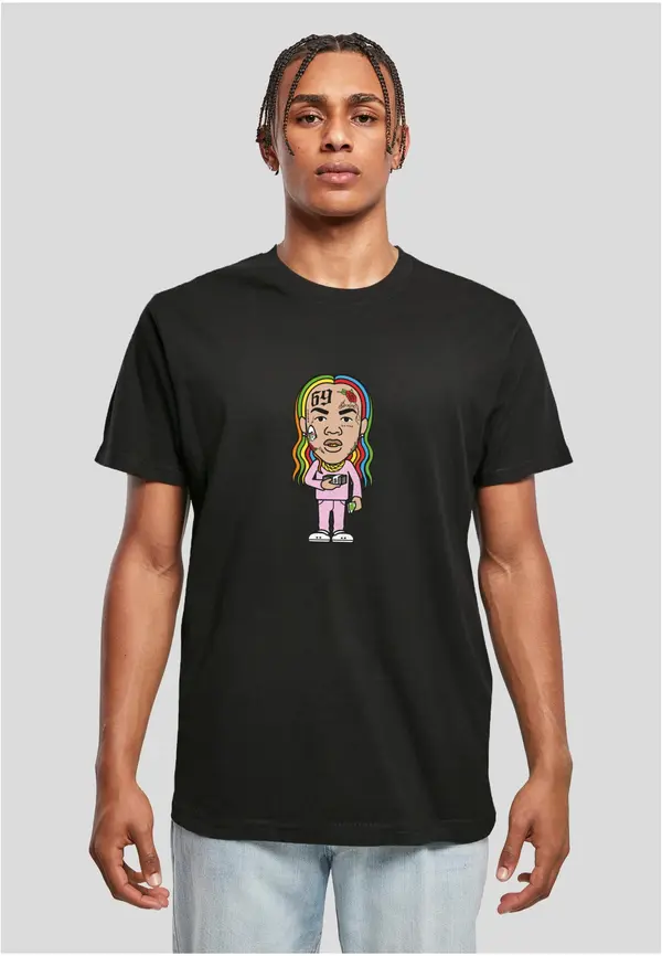 Mister Tee Men's T-shirt Bushwick Sketch black