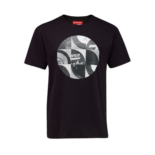 CCM Men's T-shirt CCM NOSTALGIA PUCKS S/S TEE SR Black