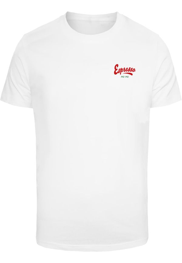 Mister Tee Men's T-shirt Espresso Veloce white