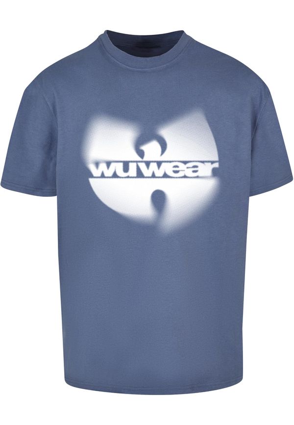 Wu-Wear Men's T-shirt Faded Logo Blue