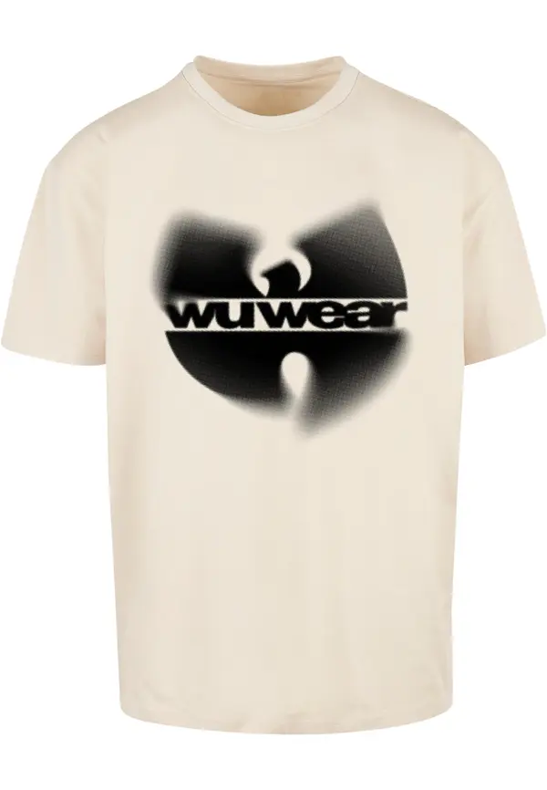 Wu-Wear Men's T-shirt Faded Logo Sand