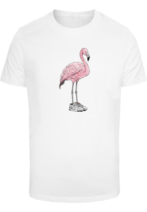Mister Tee Men's T-shirt Flamingo Baller - white