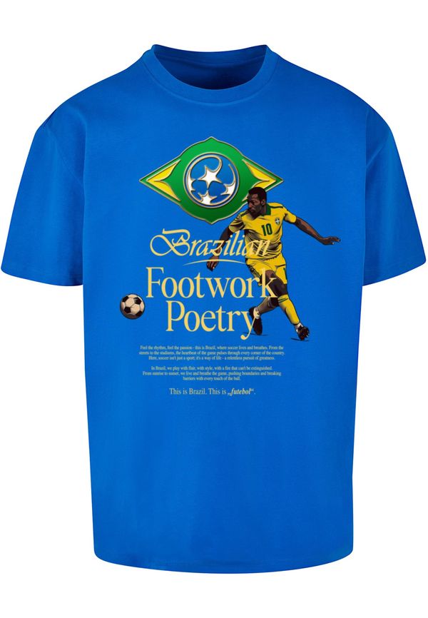 Mister Tee Men's T-shirt Footwork Poetry Oversize cobalt blue