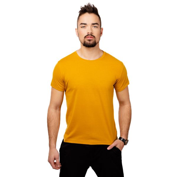 Glano Men's T-shirt GLANO - ochre