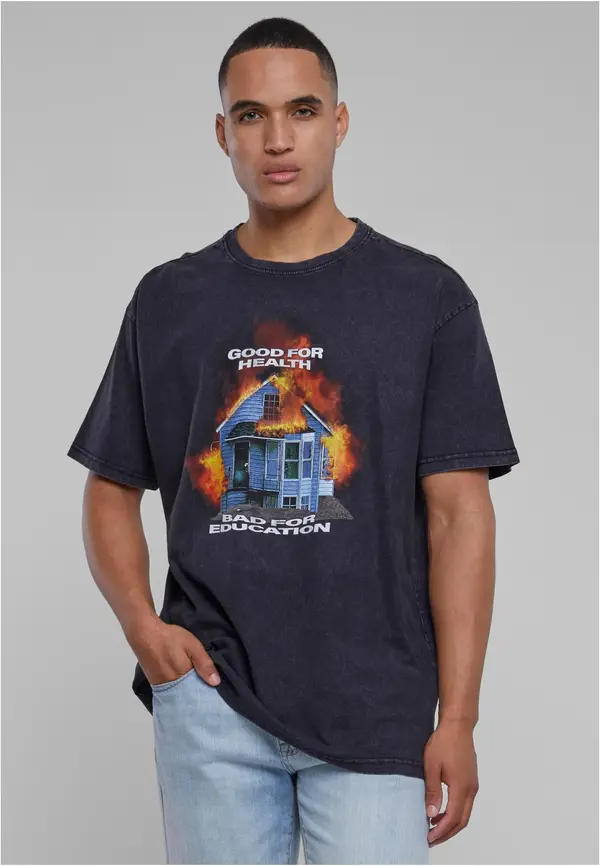 Mister Tee Men's T-shirt Good For Health Oversize - black