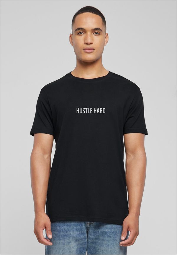 Mister Tee Men's T-shirt Hustle Wording EMB Tee black
