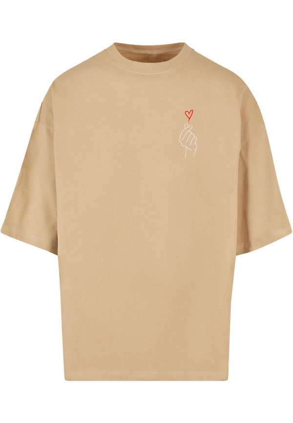 Merchcode Men's T-shirt K Heart Huge beige