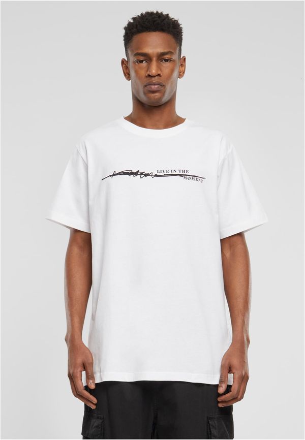 Mister Tee Men's T-shirt Live In The Moment white