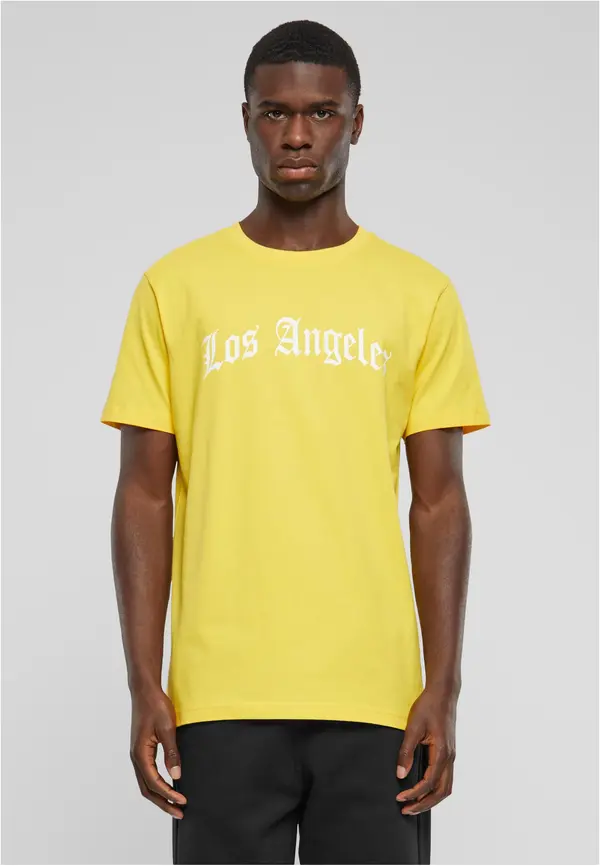 Mister Tee Men's T-shirt Los Angeles - yellow