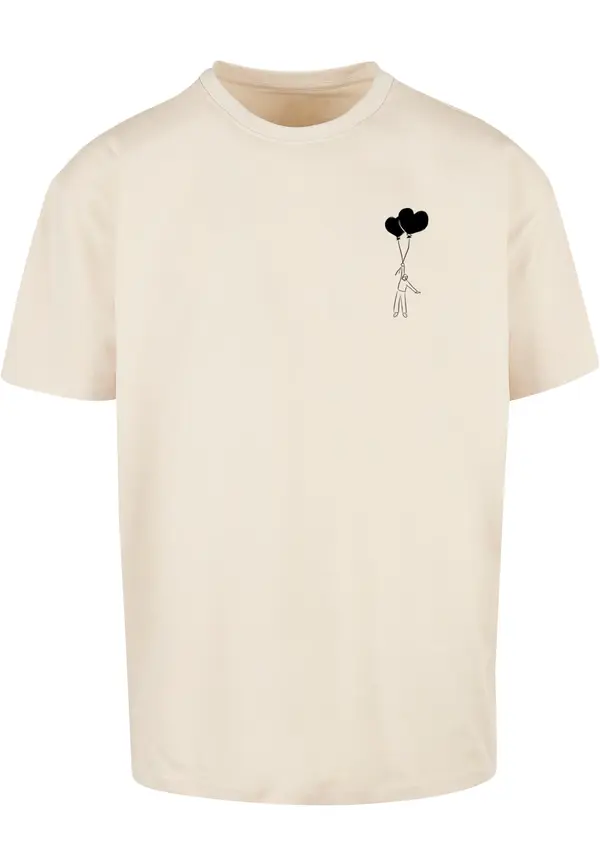 Merchcode Men's T-shirt Love In The Air beige