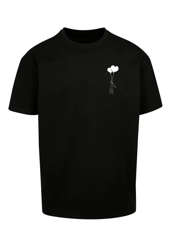 Merchcode Men's T-shirt Love In The Air Heavy Oversize black
