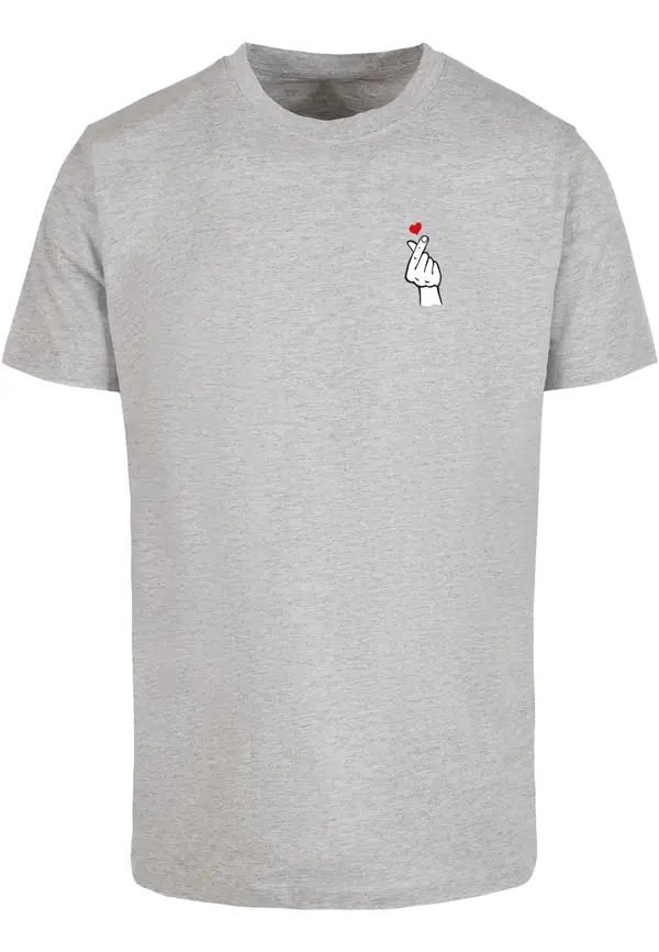 Mister Tee Men's T-shirt Love Sign Tee 2.0 grey
