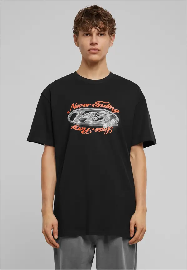 Mister Tee Men's T-shirt Never ending... Black