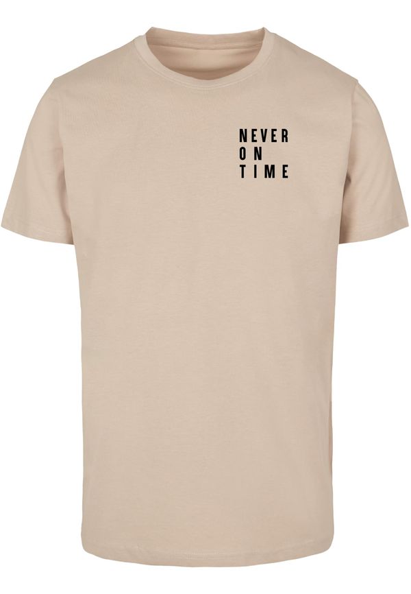 MT Ladies Men's T-shirt Never On Time Tee - beige