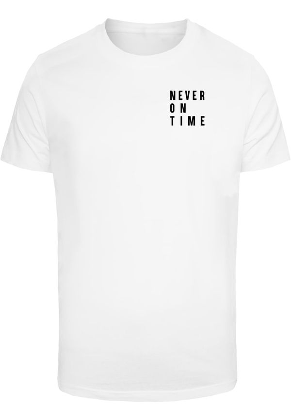 Mister Tee Men's T-shirt Never On Time - white