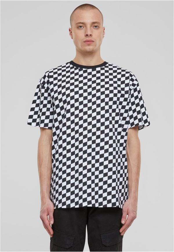 Urban Classics Men's T-shirt Oversized Check black/white