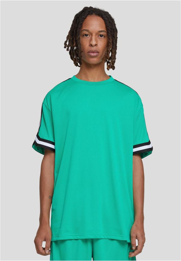 UC Men Men's T-Shirt Oversized Stripes Mesh Tee - Green