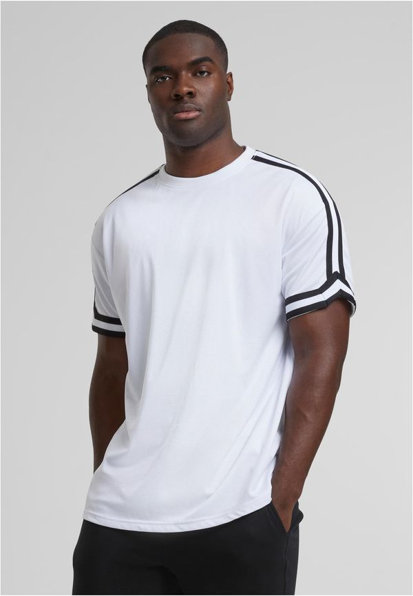 Urban Classics Men's T-shirt Oversized Stripes Mesh white