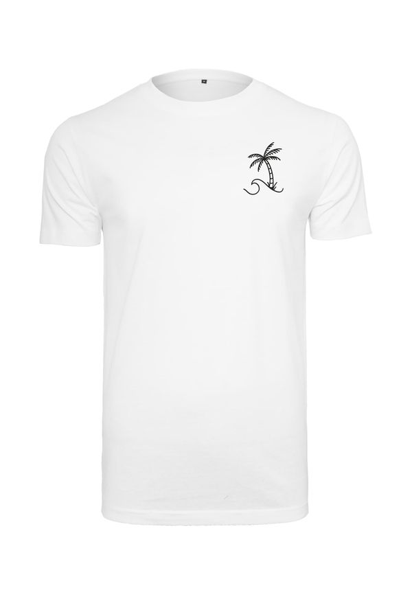 Mister Tee Men's T-shirt Palm Wave - white