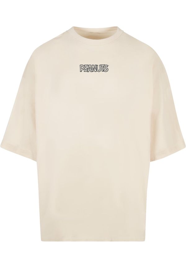 Merchcode Men's T-shirt Peanuts - Logo Huge cream