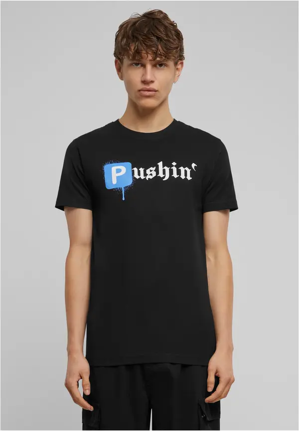 Mister Tee Men's T-shirt Pushin - black