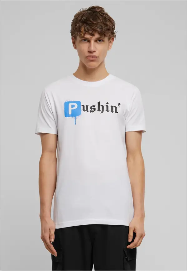 Mister Tee Men's T-shirt Pushin - white