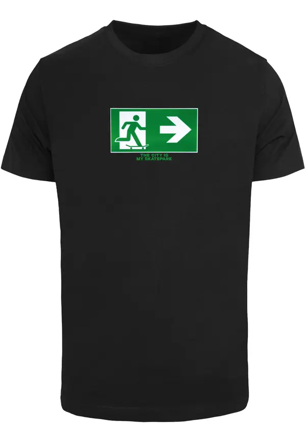 Mister Tee Men's T-Shirt Skate Exit Black