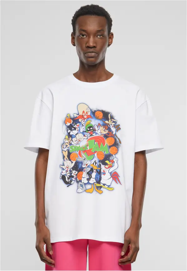 Mister Tee Men's T-shirt Space Jam Teamwork Oversize white