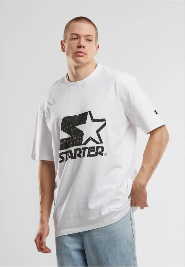 Starter Black Label Men's T-shirt Starter Logo Oversize Acid white