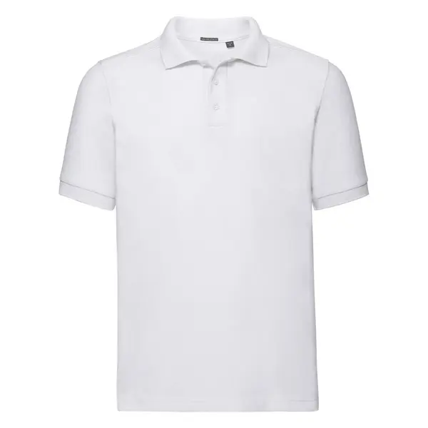 RUSSELL Men's T-shirt Tailored Stretch Polo R567M 95% smooth cotton ring-spun 5% Lycra 205g/210g