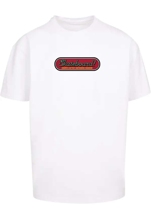 Merchcode Men's T-shirt The Skateboard Magazine Cover No 11 Oversize white
