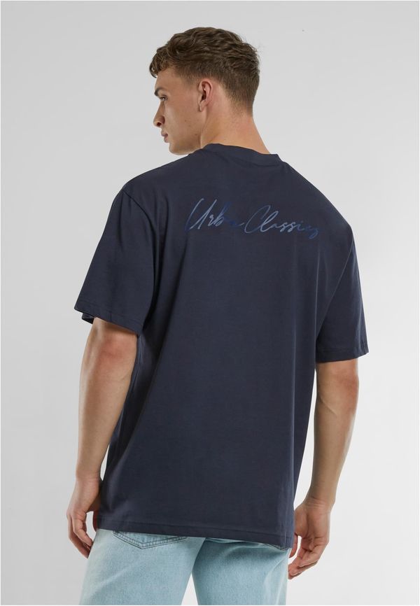 Urban Classics Men's T-shirt UC Signature Logo navy blue