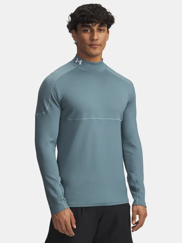Under Armour Men's T-shirt Under Armour Cold Weather Grid LS Mock-BLU - Men's