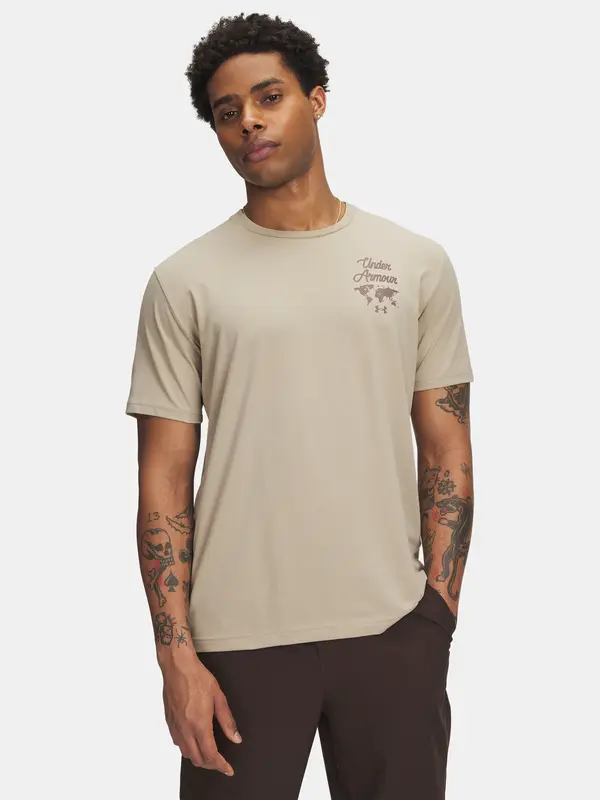 Under Armour Men's T-shirt Under Armour UA 60/40S SPORTS WM SS-BRN - Men's