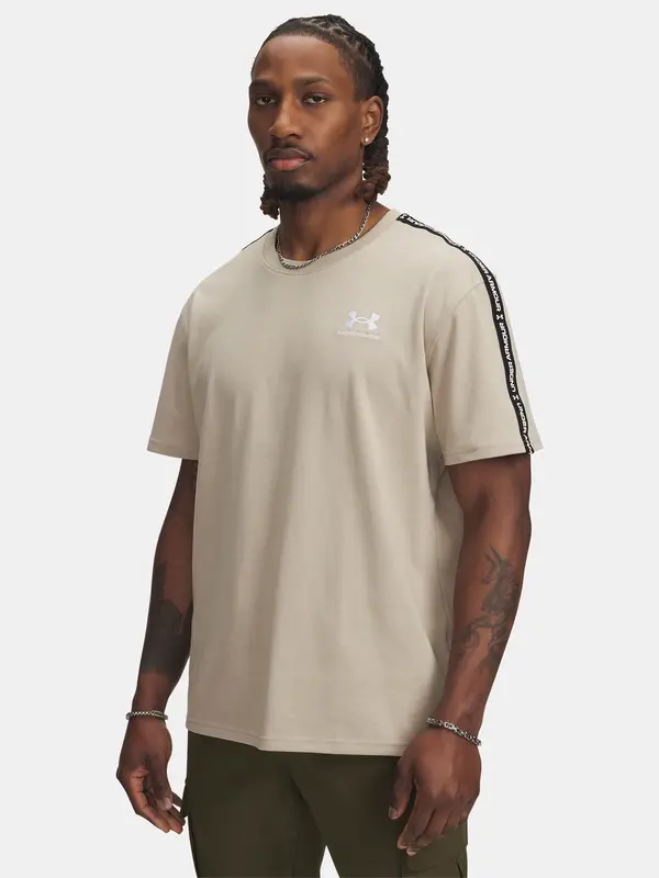 Under Armour Men's T-shirt Under Armour UA Icon HWT Tee Taping-BRN - Men's