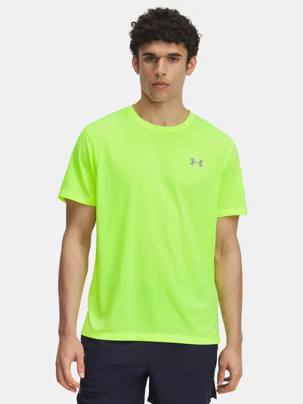 Under Armour Men's T-shirt Under Armour UA LAUNCH SHORTSLEEVE-YLW - Men's