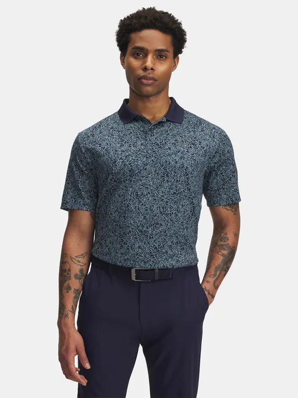 Under Armour Men's T-shirt Under Armour UA Matchplay Printed Polo-BLU - Men's
